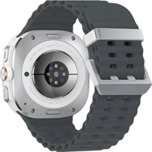 Starseven Watch 7 KR417 Rug Silikon Kordon - Koyu Gri