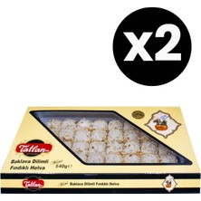Tatlan 2'li Set Mini Baklava Dilimi Fındıklı Tahin Helvası 540 gr