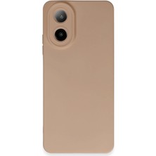 Newface Oppo A38 Kılıf Nano Içi Kadife Silikon - Pudra