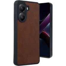 Newface Xiaomi Poco X7 Pro Kılıf Aras Deri Kapak - Taba