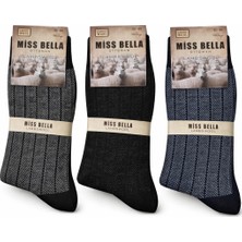 Moda Şahsenem Missbella Yün Jakarlı Erkek Çorap 10 Adet