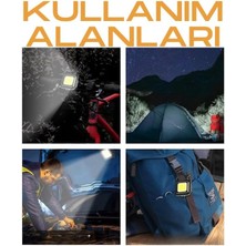 Storemax LED Anahtarlıklı Metal Kasa El Feneri Şişe Açacağı Usb’li Şarj Edilebilir Cep Boy Cob 800MAH