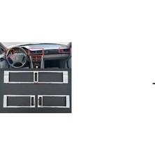 ExpoTürk Mercedes W124 Ön Konsol Havalandırma 3 Prç. Paslanmaz Krom