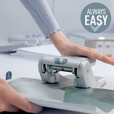 Storemax Güçlü Metal Delgeç, Siyah, 65 Sayfa Kapasiteli, Format Sınırlaması ve Ayar Çubuğu, Metal, 51800095