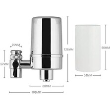 Storemax Mak Supply Mutfak Musluk Su Filtresi, Su Arıtma Cihazı Kloru ve Koku Azaltır