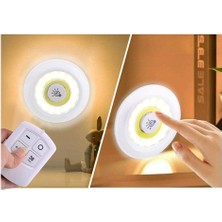 Storemax 3lü Kumandalı Kabin LED Set Gece Lambası Mutfak Tezgah Altı Dolap Içi Kabin Altı Banyo Aydınlatması