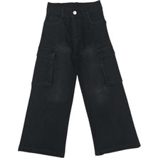 Başak Çocuk Giyim 432030 Kız Kot Pantolon 9/12 Yaş - Siyah - 11-12 Yaş