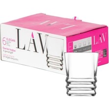 Lav Elegan 6’lı Likör, Kahve Yanı Su Bardağı 80CC