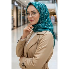 İmaj Butik Zümrüt Yeşili Soft Dijital Pamuklu Eşarp