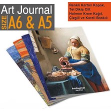 Storemax Art Journal 4’lü Kareli Tel Dikişli Defter Seti – Renkli Karton Kapak, Hafif Holmen Kağıt, A5 – Toplam 384 Sayfa