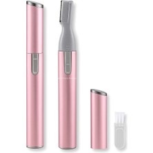 Storemax Busstier Elektrikli Kaş Düzeltici, Yüz ve Vücut Için Tüy Alma Makinesi, Kaş Tıraş Makinesi, Dudak Üstü ve Çene Tüy Kesici, Kaş Tarağı Dahil, Pille Çalışır, Hassas ve Acısız Kullanım (Pembe)