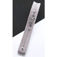 Serenity Kromi Figür Zirkon Taş Çelik Kaplama Bileklik