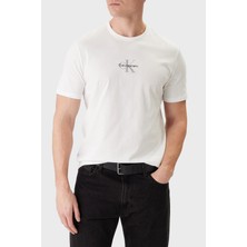 Calvin Klein Regular Fit Pamuklu Logolu Bisiklet Yaka T Shirt LV04RB866GYAA Erkek T Shirt LV04RB866G Yaa