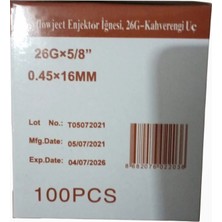 Easyflow Enjektör Ucu Kahverengi (26G) 100'LÜ Paket