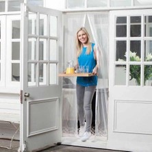 Faytek Mıknatıslı Pencere Kapı Sinekliği Sineklik Tülü Perde (105CM x 205CM) ( Lisinya )