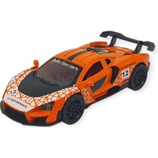 Çek Bırak Metal Arabalar 13 cm - Turuncu (Lisinya)