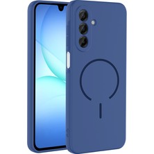 Akare Galaxy A17 Kılıf M-Safe Şarj Özellikli Zore Meta Kapak - Lacivert