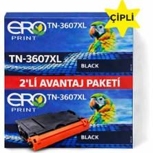 Ero Print TN-3607XL / Brother DCP-L5510DW Çipli Muadil Toner - 2'li Avantaj Paket