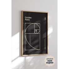 Persona Istanbul Golden Ratio (Altın Oran) 1.618 - Fibonacci Spirali Minimalist Tasarım Posteri (Çerçevesiz)