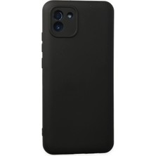 Newface Samsung Galaxy A03 Kılıf Nano Içi Kadife Silikon - Siyah