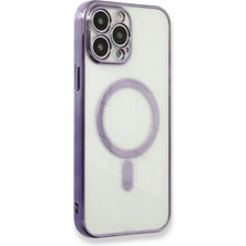 Newface Iphone 13 Pro Kılıf Magneticsafe Lazer Silikon - Mor