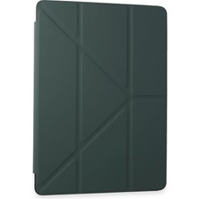 Newface Samsung Galaxy T870 Tab S7 11 Kılıf Kalemlikli Mars Tablet Kılıfı - Koyu Yeşil