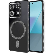 Evyora Newface Xiaomi Redmi Note 13 Pro 4g Joke Simli Magneticsafe Kılıf - Siyah