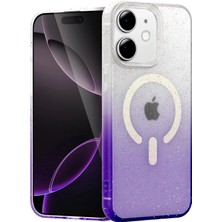 Newface Apple Iphone 12 Pummel Shiny Magsafe Kapak - Mor