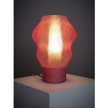 Designobee Pink Madame - Modern Abajur ve Masa Lambası – Ambiyans Lambası, Dekoratif LED Abajur, E14 Duy