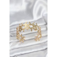 Pirinç Gold Renk Vintage Kadın Bileklik - Lisinya