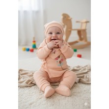 Diamondstar Kız Bebek Çiçek Desenli 5 Li Zıbın Hastane Çıkış Seti