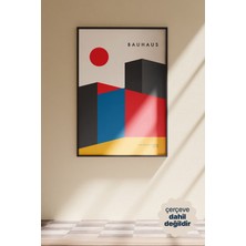 Persona Istanbul Bauhaus 1919 Geometrik Mimari ve Ana Renkler - Modern Sanat Posteri (Çerçevesiz)