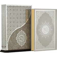 İhvan Online Bilgisayar Hatlı Pleksili Kurtuba Güneş Kutulu Orta Boy Kuranı Kerim Gümüş Gri