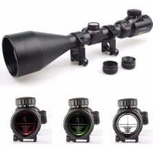 3-9X56EG  Dürbünü Çift Işık Kırmızı,yeşil Kaynaklı Zoomlu ( Lisinya )