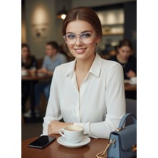 Olivier Philippe Fable White Mavi Işık Korumalı Gözlük