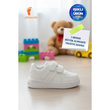 Albishoes Çocuk Bebek Unisex Işıklı Cırtlı Okul Ayakkabısı Sneaker Spor Ayakkabı Çocuk Sneaker
