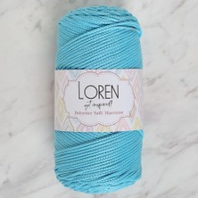 Durukar Loren Polyester Soft Macrame Turkuaz El Örgü Ipi - LM045 - 34447