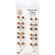 Vipfoni Incili Eşarp Klipsi, Eşarp Iğnesi 12 Adet