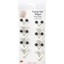 Vipfoni Incili Eşarp Klipsi, Eşarp Iğnesi 12 Adet