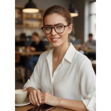 Olivier Philippe Fable Brown Mavi Işık Korumalı Gözlük