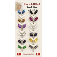 Vipfoni Incili Eşarp Klipsi, Eşarp Iğnesi 12 Adet