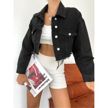 DENİKK Denikk Trend Crop Kot Ceket