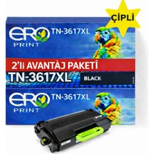Ero Print TN-3617XL / Brother HL-L6410DN Çipli Muadil Toner - 2'li Avantaj Paket