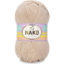 Nako Elit Baby (5 Adet) 1204 Bal Köpüğü Rengi El Örgü Ipliği