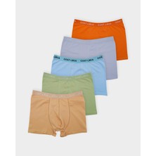 GOST LİRİA -Wibe  Erkek Boxer 5 Li Paket -Çok Renkli