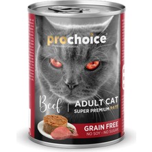 Sptrns Prochoice 400 gr x 12 Adet Yetişkin Kediler Için, Tahılsız, Sığır Etli Ezme