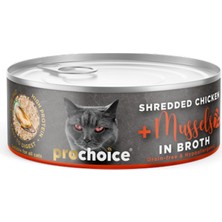 Sptrns Prochoice 70 gr x 12 Adet Tahılsız, Hipoalerjenik, Tiftiklenmiş Tavuk Etli ve Midyeli Yaş Kedi Maması