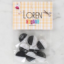 İnura Global Loren Crafts 8'li Desenli Düğme - 1089