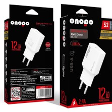 Hepta Collection Onopo S2 12W 2.4A USB Şarj Adaptörü, Akıllı Koruma Sistemi, Kompakt ve Taşınabilir Tasarım – Telefon