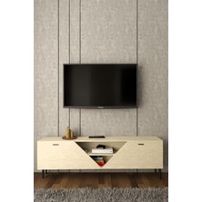 Yvz Mobilya Yıldız-3.tv Ünitesi Traverten . Tamamı 1 Klt Mdf